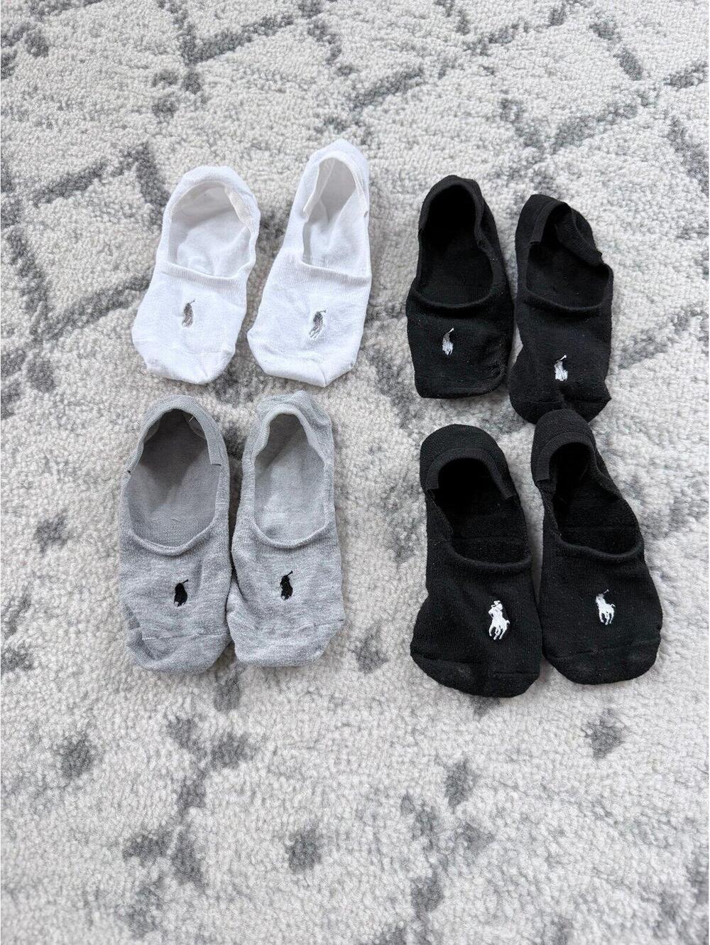 NWOT Ralph Lauren Polo No Show Socks Lot – 4 Pairs